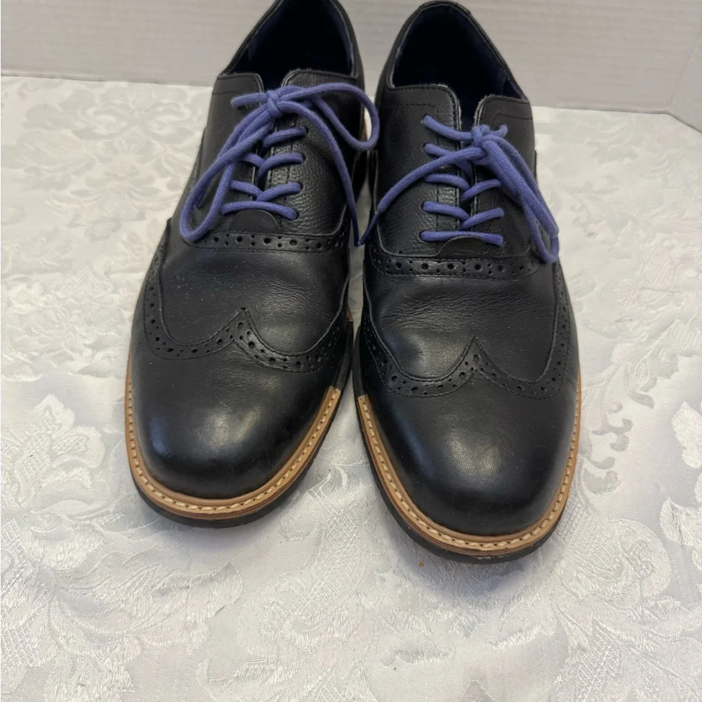 Cole Haan‎ Grand Evolution Great Jones Leather Wingtip Oxford Black 10M Shoe